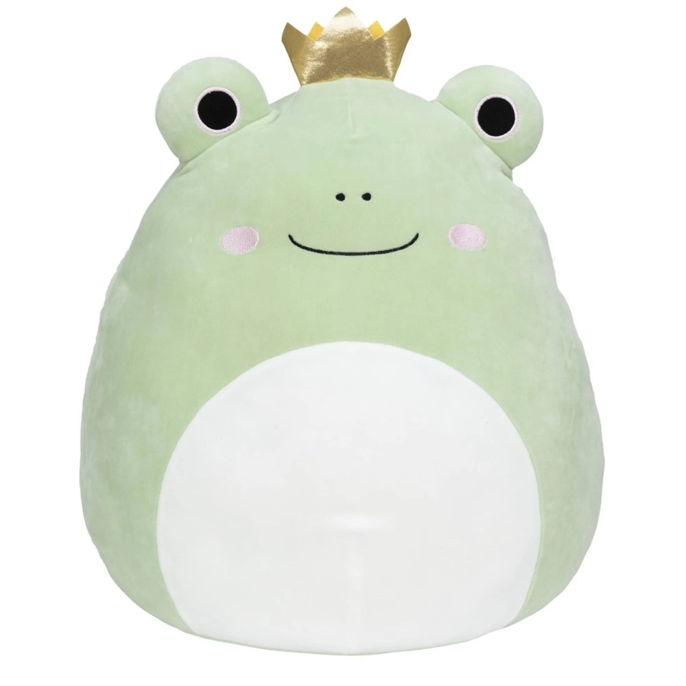 Squishmallows 16” Fenra the Green Frog with Gold Crown WT